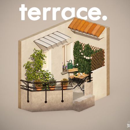 Studio Terrasse Privee 5 Min To Eiffel Tower Parijs Buitenkant foto